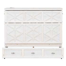Full Size Murphy Bed with Large Drawers