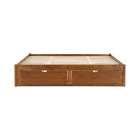 King Size Platform Bed with 6 Storage Drawers
