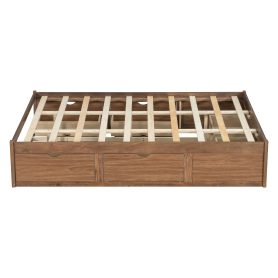 Queen Size Platform Bed with 6 Storage Drawers
