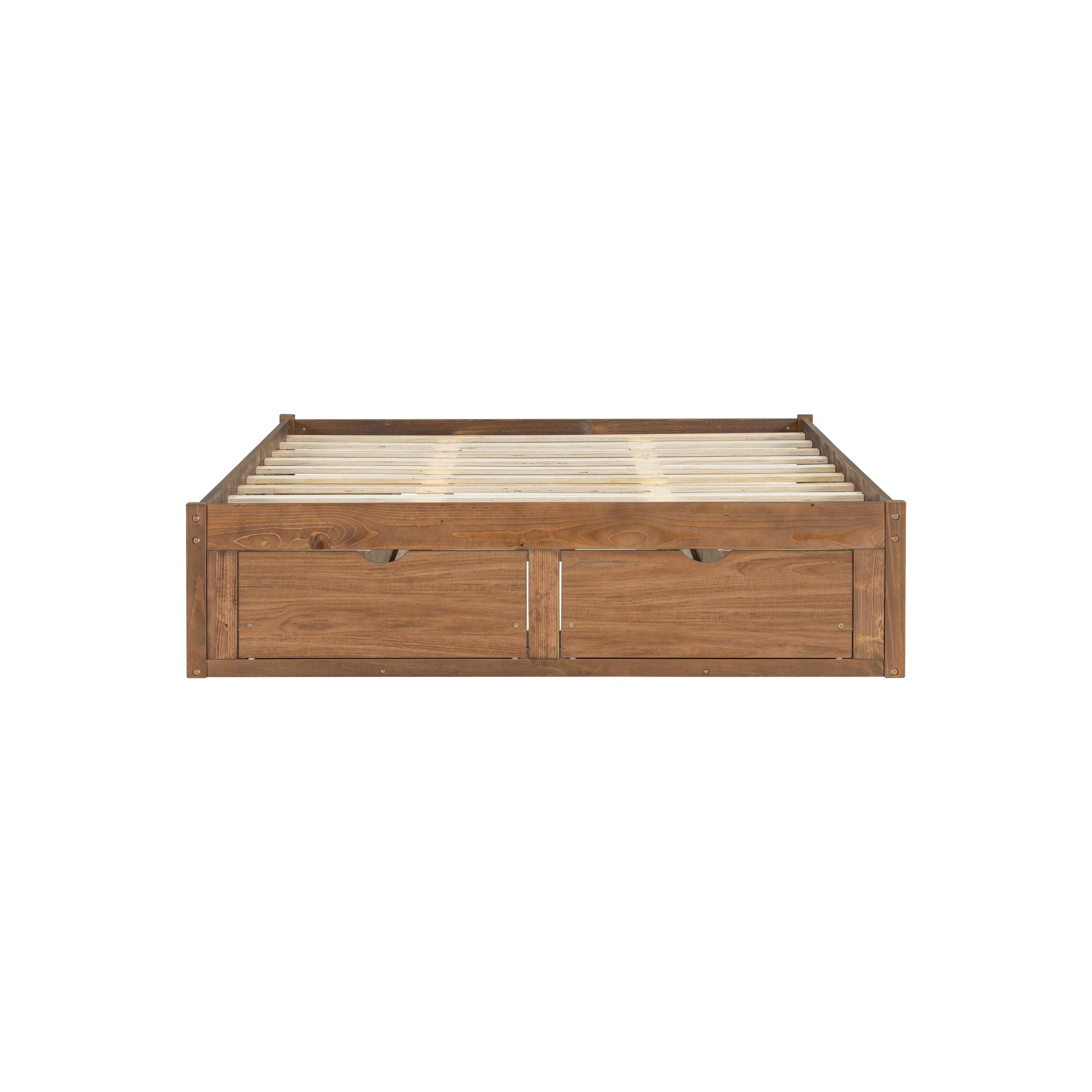 Queen Size Platform Bed with 6 Storage Drawers