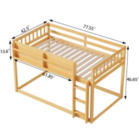Solid Wood Twin Bunk Bed for Kids & Juniors