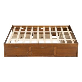 King Size Platform Bed with 6 Storage Drawers