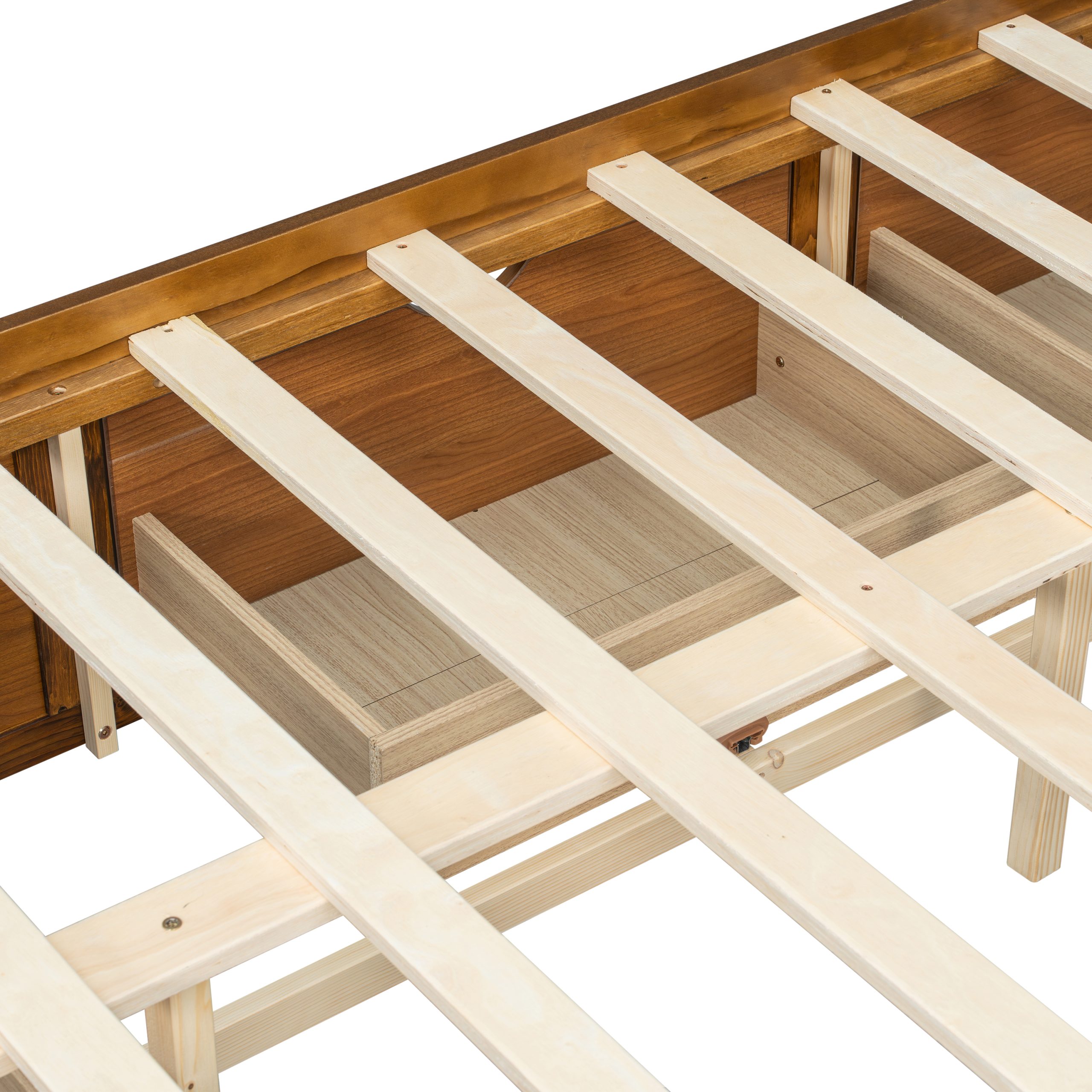 King Size Platform Bed with 6 Storage Drawers