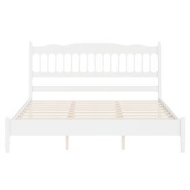 Countryside Style King Size Wooden Bed Frame With Spindle Headboard