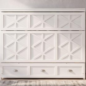 Full Size Murphy Bed with Large Drawers
