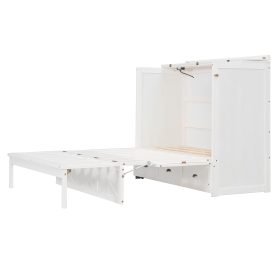 Full Size Murphy Bed with Large Drawers