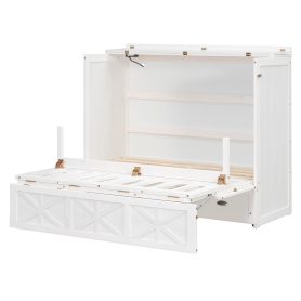 Full Size Murphy Bed with Large Drawers