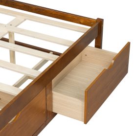 King Size Platform Bed with 6 Storage Drawers