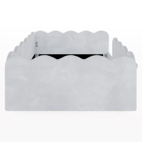 Twin Size Upholstered Floor Bed