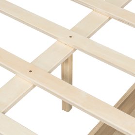King Size Platform Bed with 6 Storage Drawers