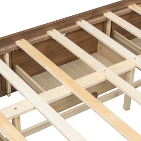Queen Size Platform Bed with 6 Storage Drawers