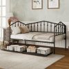 Twin Size Stylish Metal Daybed with 2 Drawers