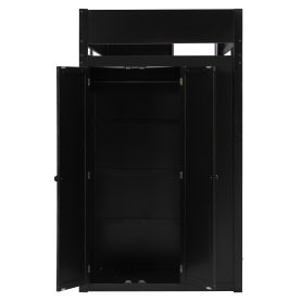 Full Size Solid Wood Loft Bed with Desk, Storage Cabinet and Wardrobe