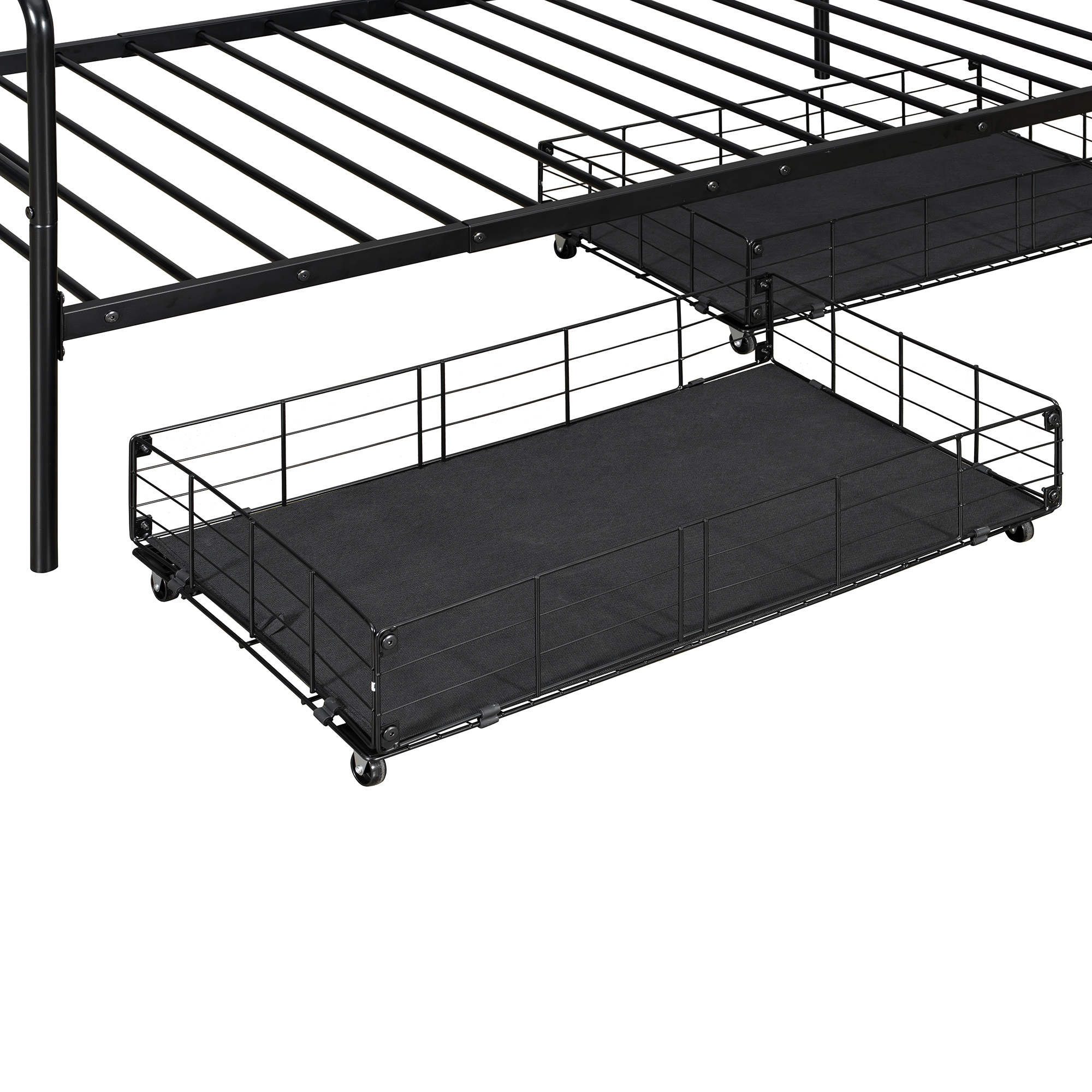 Twin Size Stylish Metal Daybed with 2 Drawers