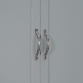 Queen-size Murphy Bed with Dual Sliding Storage Cabinets