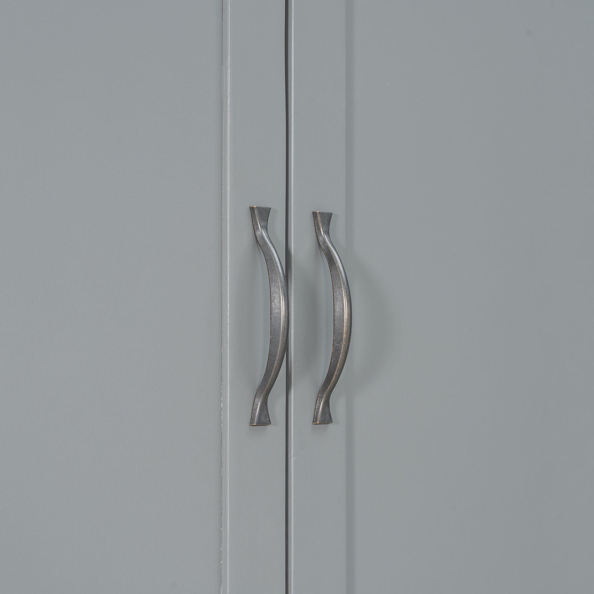 Queen-size Murphy Bed with Dual Sliding Storage Cabinets
