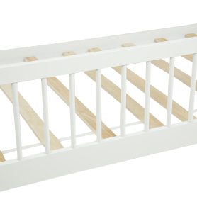 Twin Pine Wood Daybed With 3-Side Guardrails & 10 Support Slats
