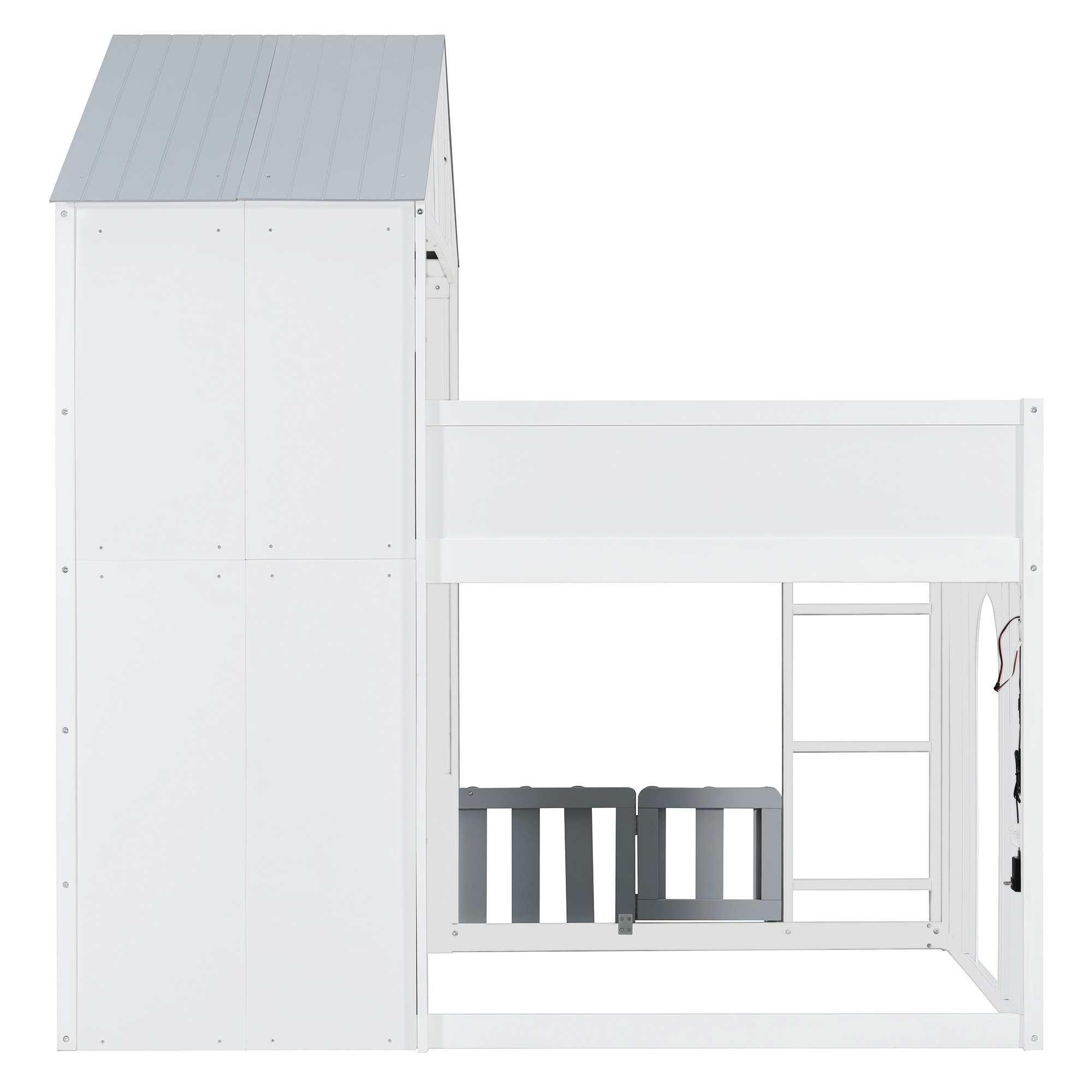 Modern Playful Design Full Over Full House Bunk Bed