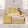 Full Size Cute Dinosaur-Shaped Bed with Safety Guardraild