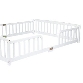 Queen Size Floor Fence Bed with Central Entrance