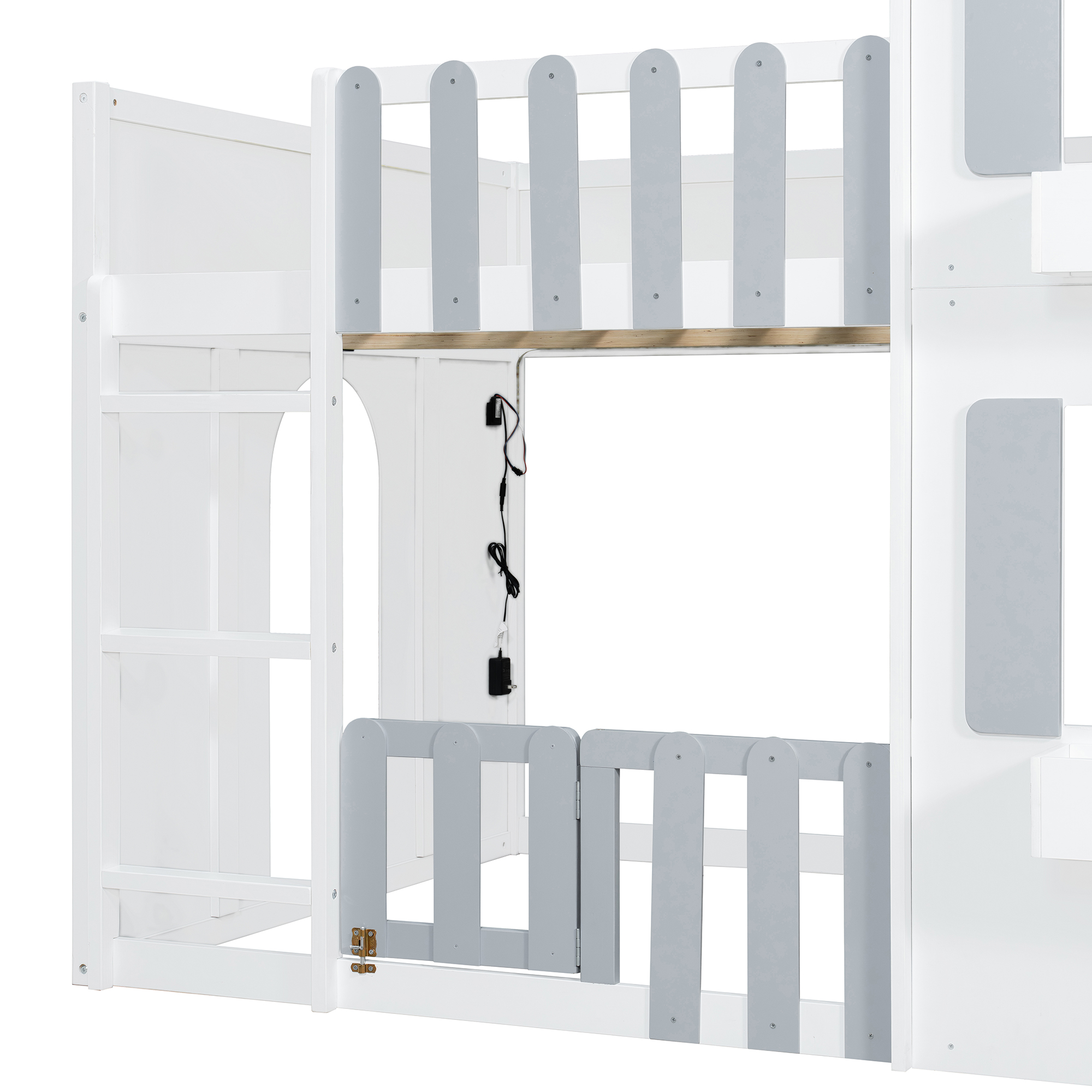 Modern Playful Design Full Over Full House Bunk Bed