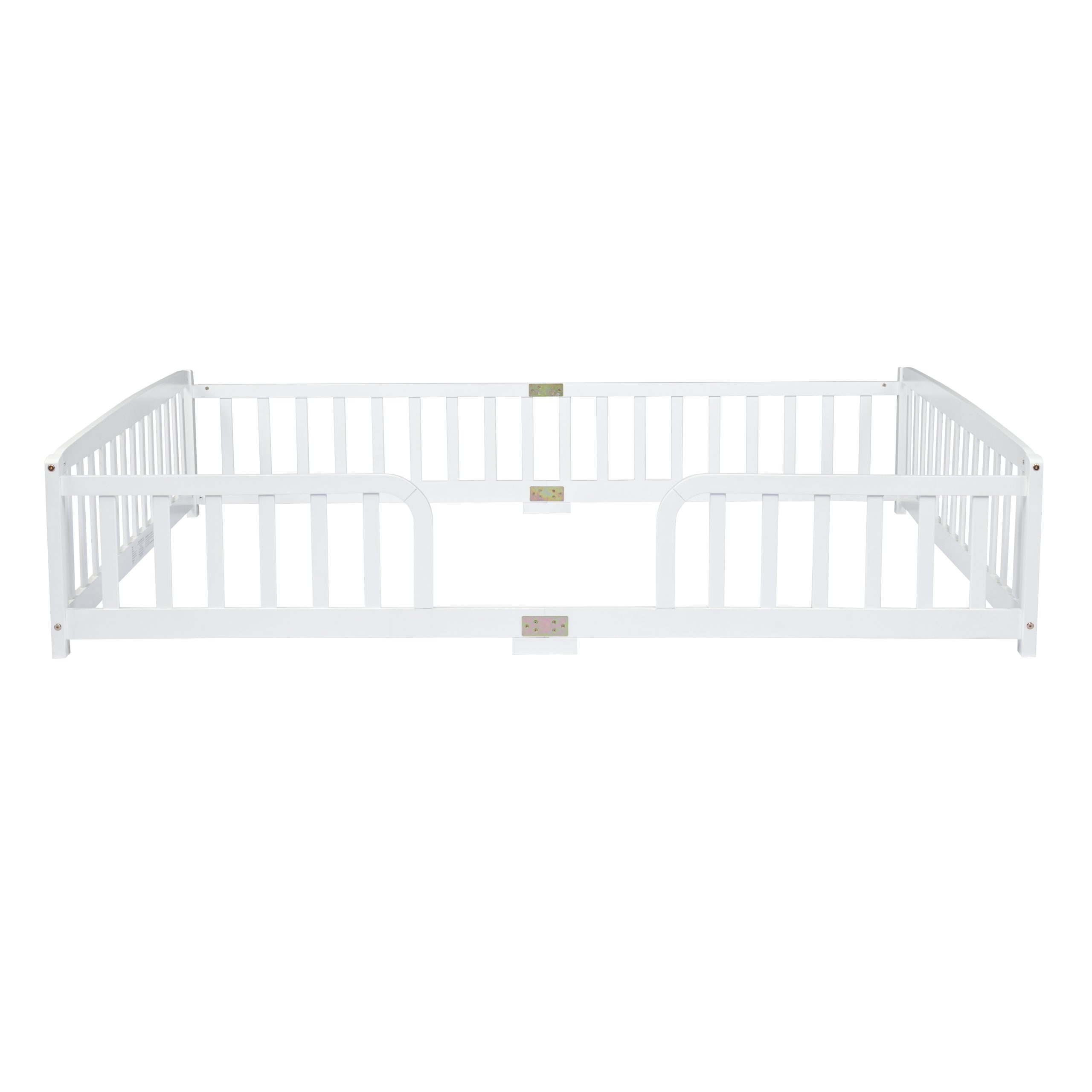 Queen Size Floor Fence Bed with Central Entrance