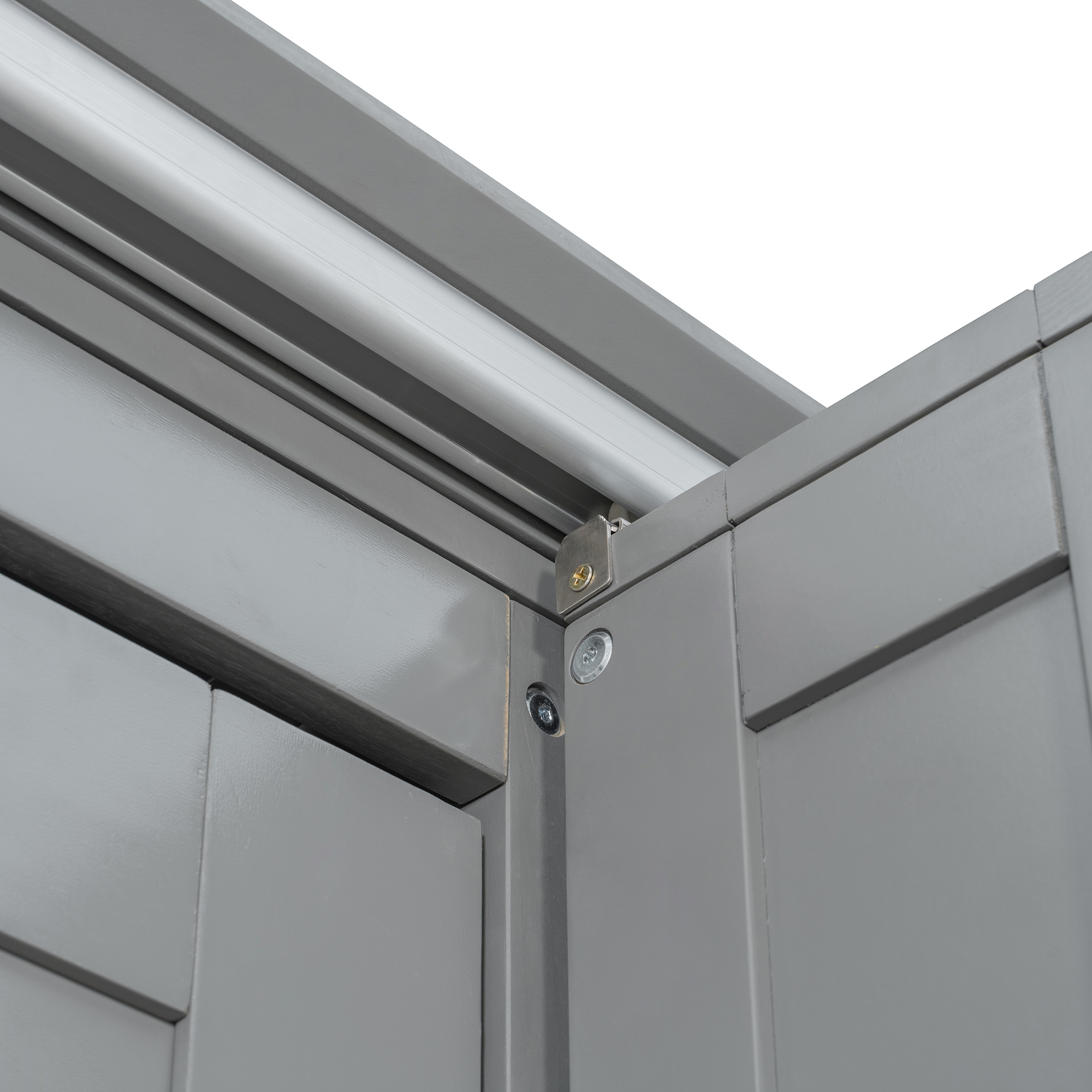 Queen-size Murphy Bed with Dual Sliding Storage Cabinets
