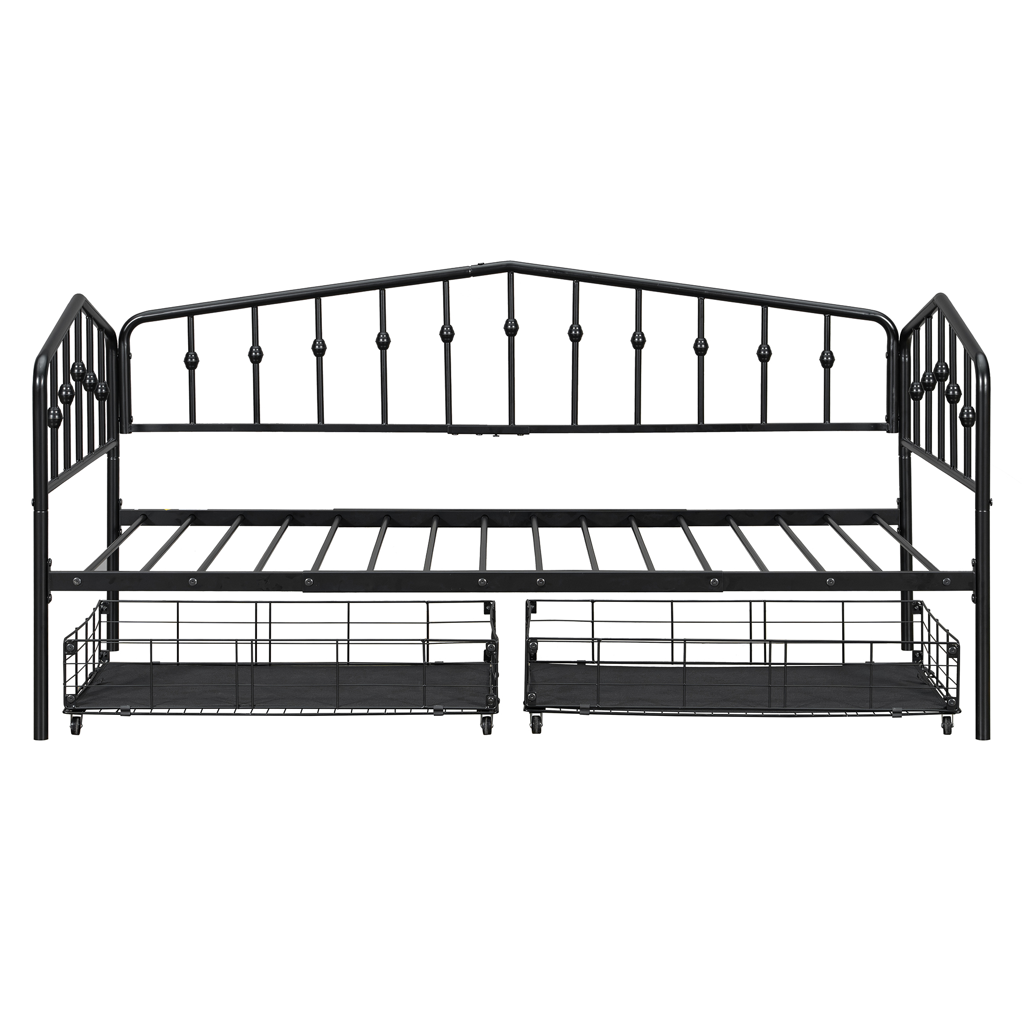 Twin Size Stylish Metal Daybed with 2 Drawers