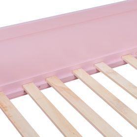 Full Size Wooden High Sleeper Loft Bed with Ladder and Storage Shelves