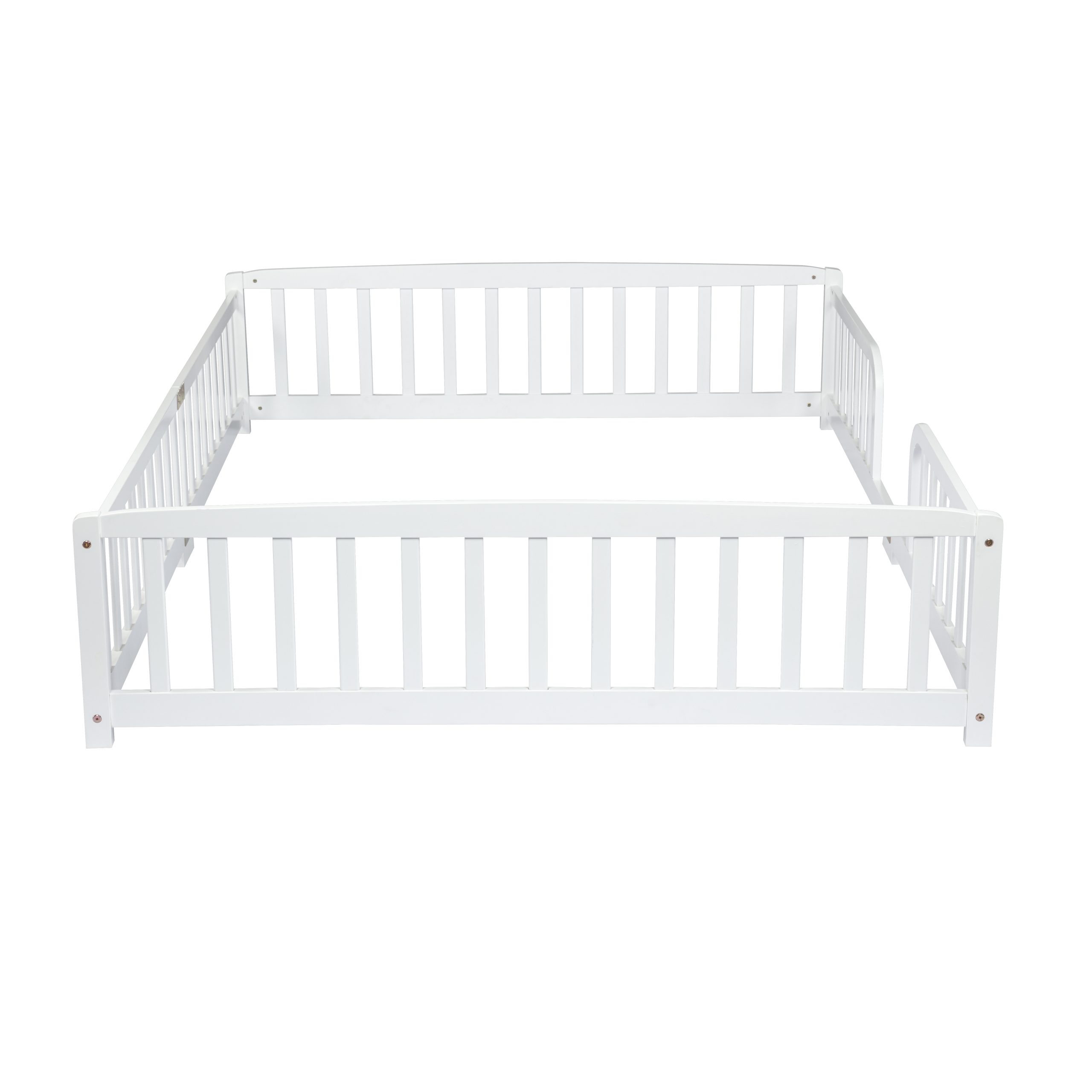 Queen Size Floor Fence Bed with Central Entrance