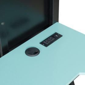 L-Shaped Wooden Twin Size Gaming Bed Frame with RGB LED Lights, USB Ports, TV Stand & Storage Shelves