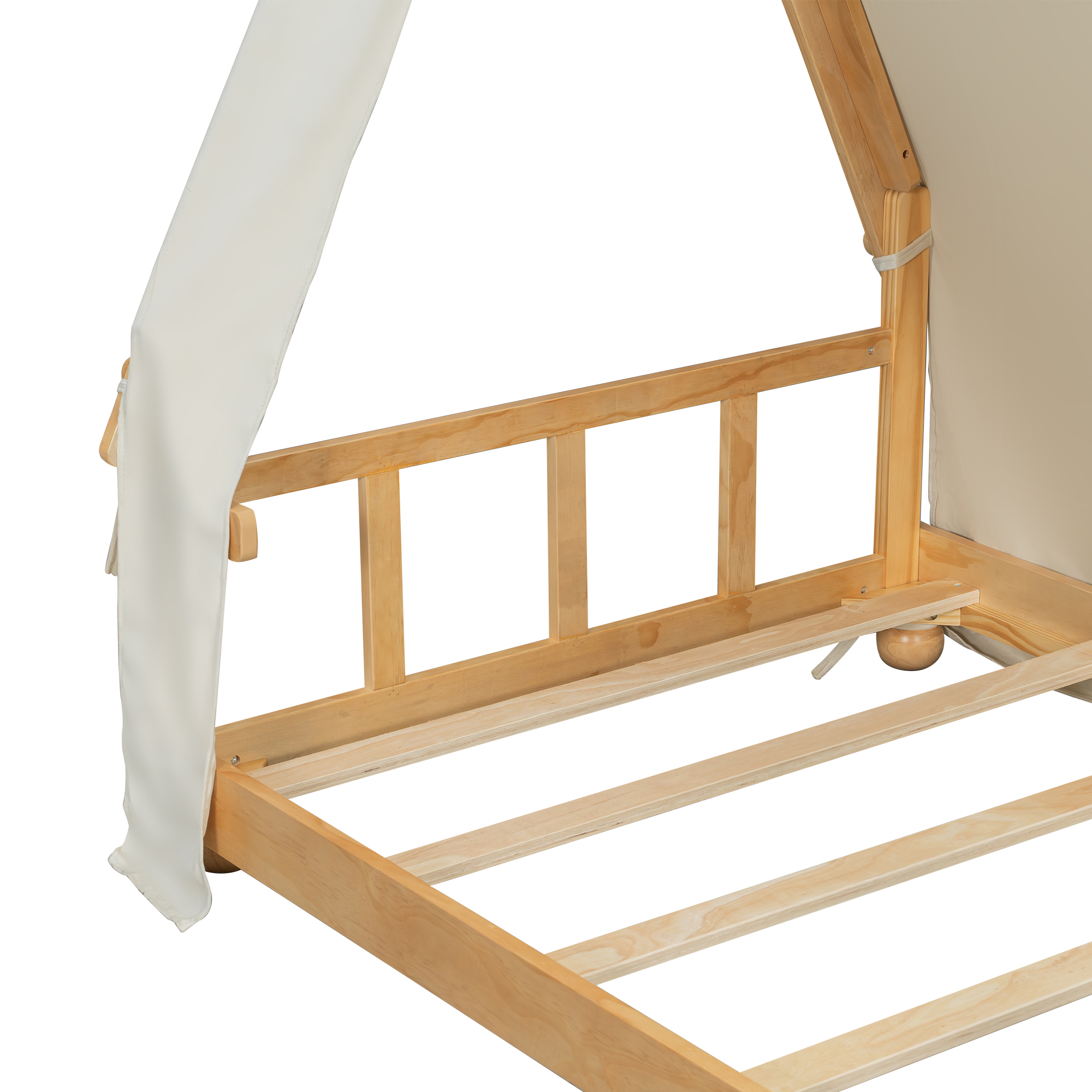 Twin Size House Bed with Tent and Light