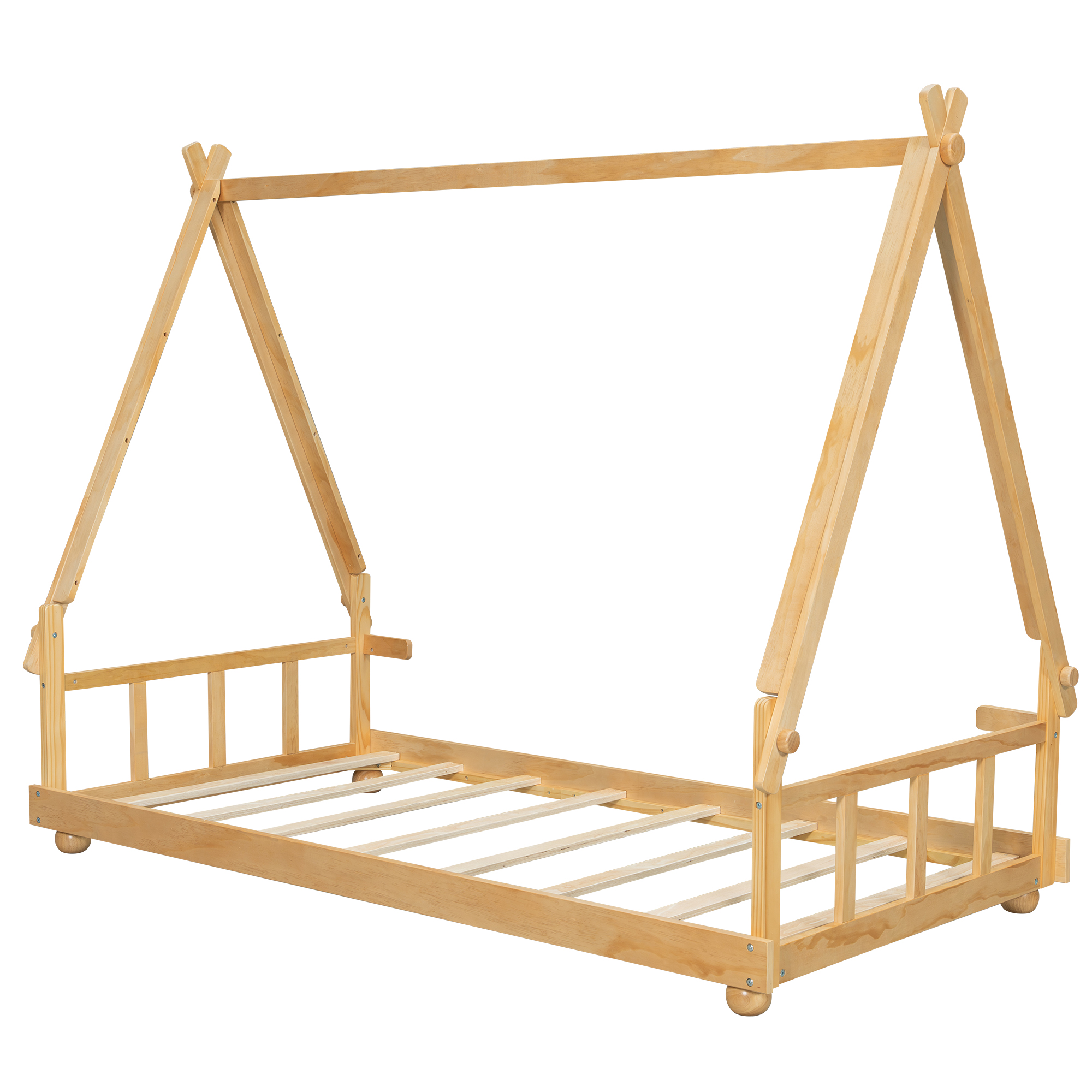 Twin Size House Bed with Tent and Light