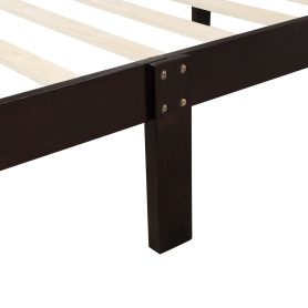 Mattress Foundation Sleigh Bed with Headboard/Footboard/Wood Slat Support