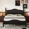 Retro Style Full Size Wood Platform Bed Frame