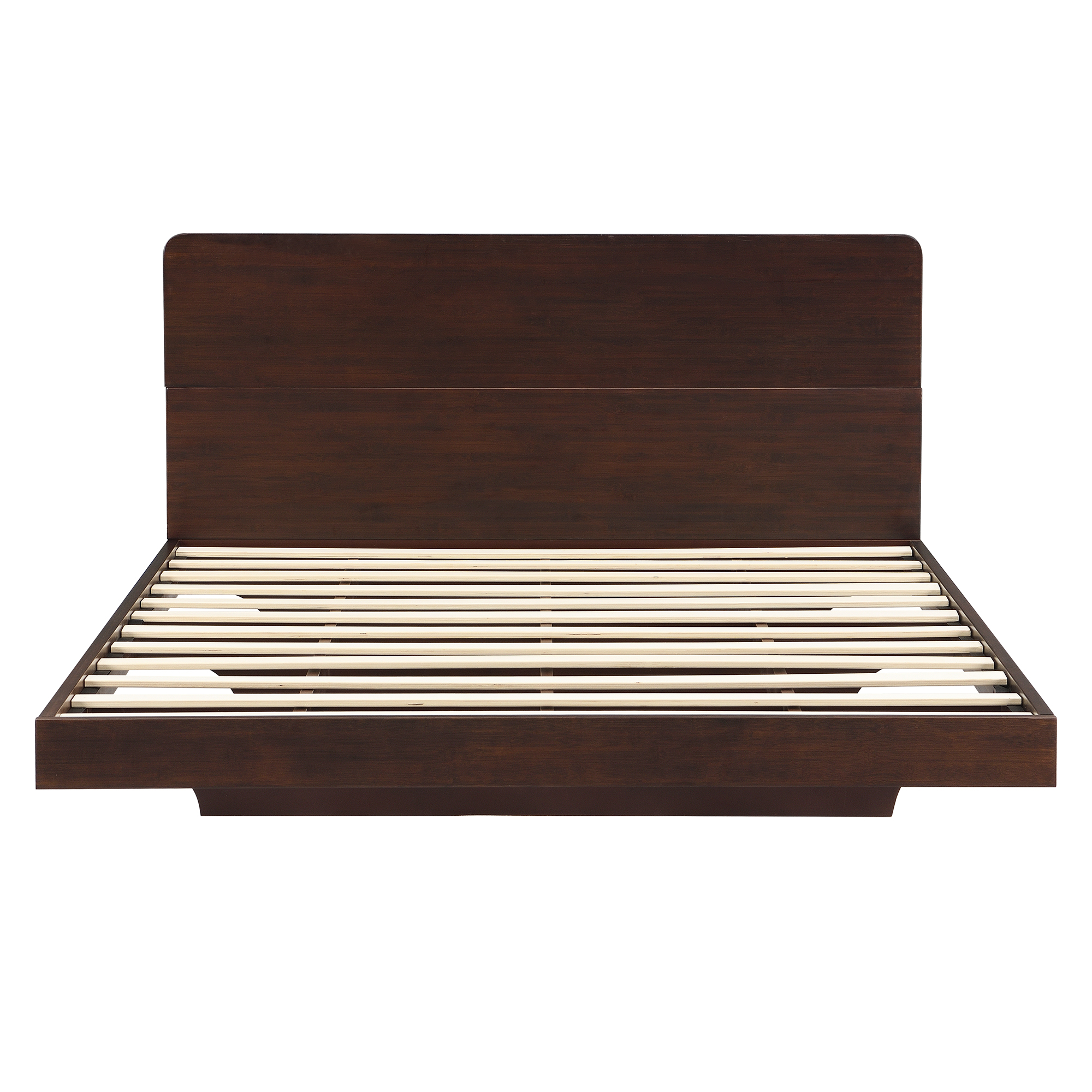 Full Size Solid Bamboo Floating Platform Bed Frame