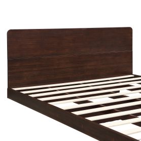 Queen Size Solid Bamboo Floating Platform Bed Frame