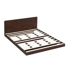 Queen Size Solid Bamboo Floating Platform Bed Frame