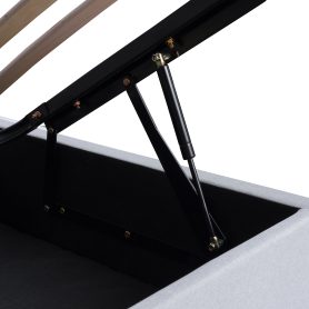 Twin Upholstered Platform Bed With A Hydraulic Storage System