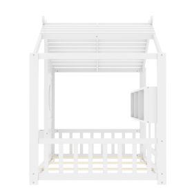 Twin Size Floor House Bed for Toddler, Kids