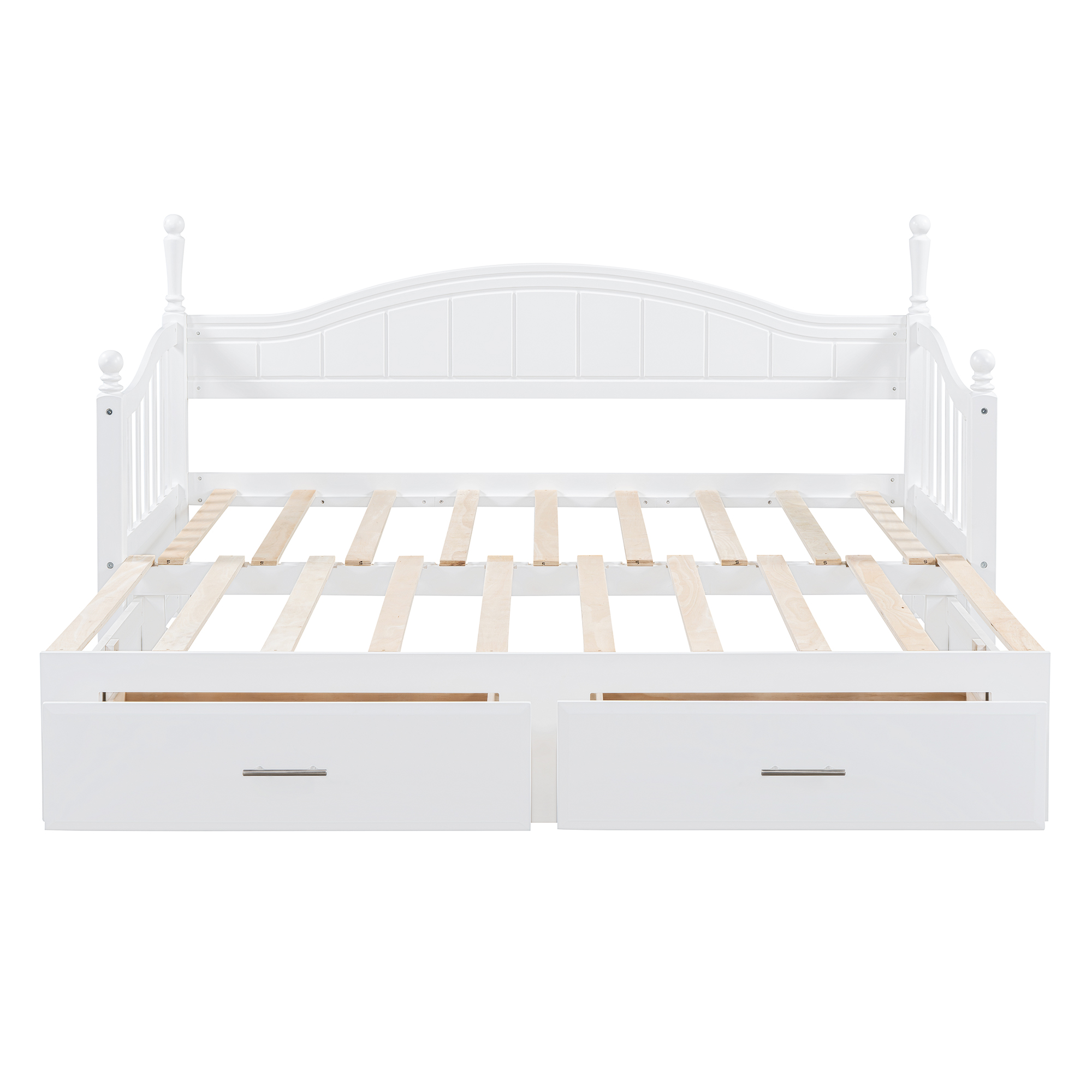 Wooden Twin Size Daybed with Twin Size Trundle