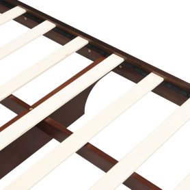 Queen Size Solid Bamboo Floating Platform Bed Frame