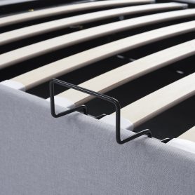 Twin Upholstered Platform Bed With A Hydraulic Storage System