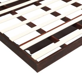 Queen Size Solid Bamboo Floating Platform Bed Frame