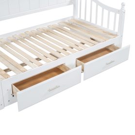 Wooden Twin Size Daybed with Twin Size Trundle