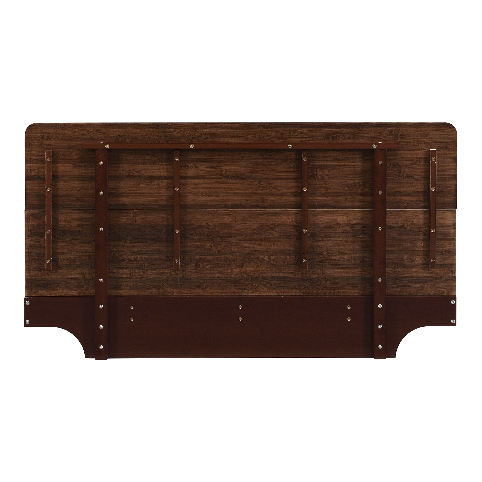 Full Size Solid Bamboo Floating Platform Bed Frame