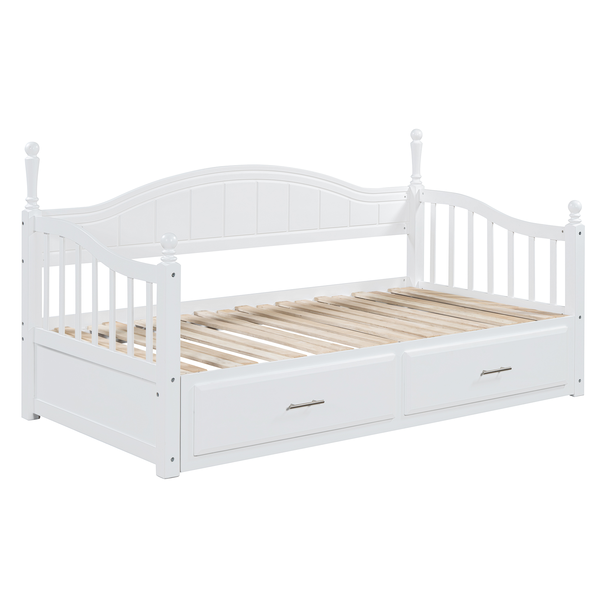 Wooden Twin Size Daybed with Twin Size Trundle