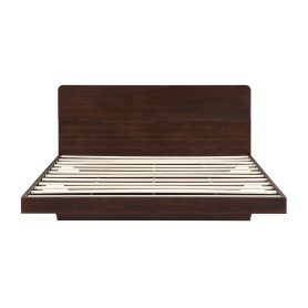 Queen Size Solid Bamboo Floating Platform Bed Frame