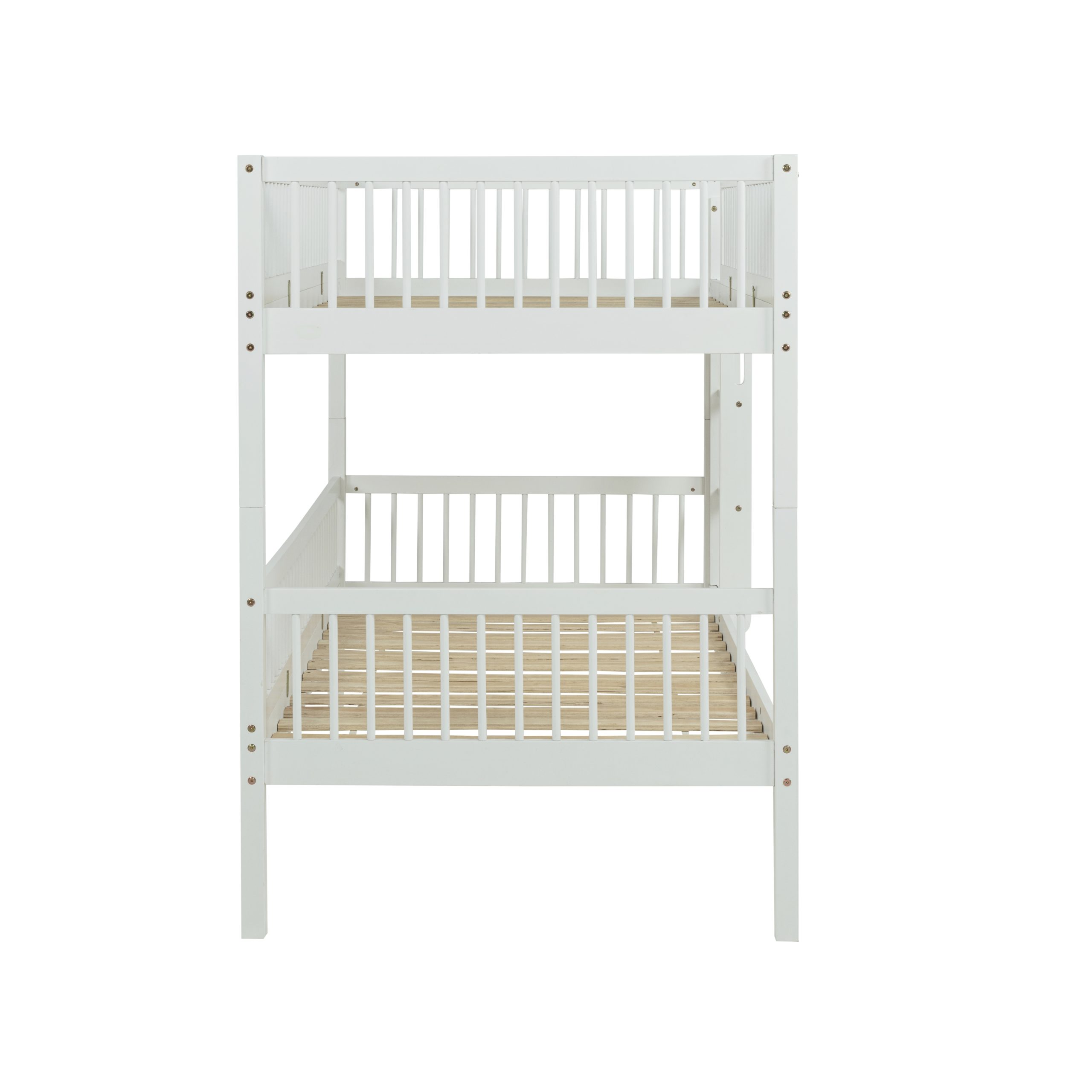 Twin Over Twin Pine Wood Bunk Bed With 2 Drawers, Convertible into 2 Twin Beds