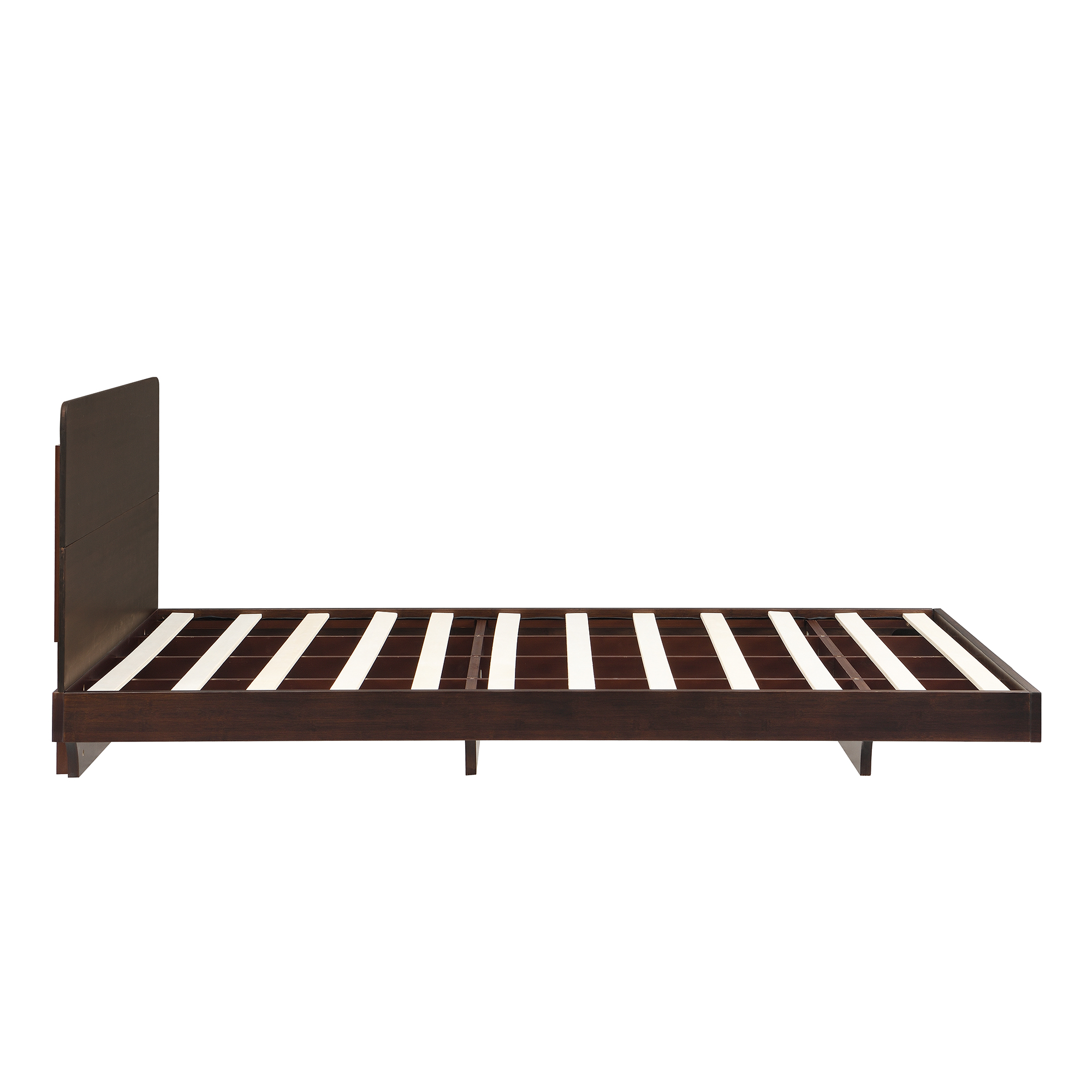 Full Size Solid Bamboo Floating Platform Bed Frame